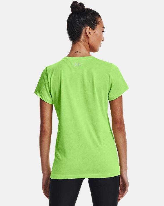 Women's UA Tech™ Twist T-Shirt, Green, pdpMainDesktop image number 1